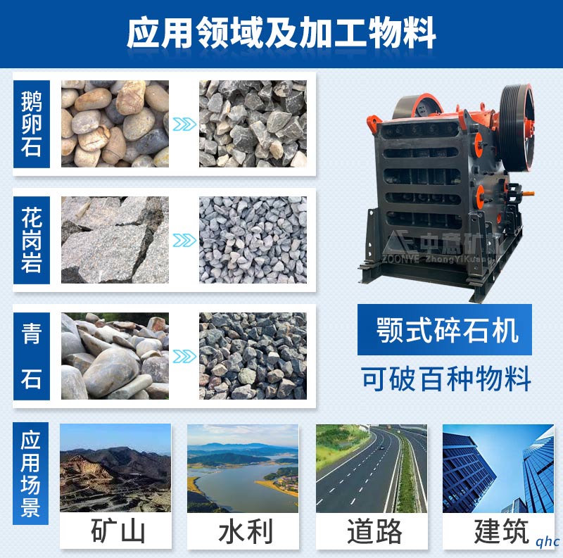中意破碎機(jī)生產(chǎn)成品料粒型優(yōu)、針片狀含量少